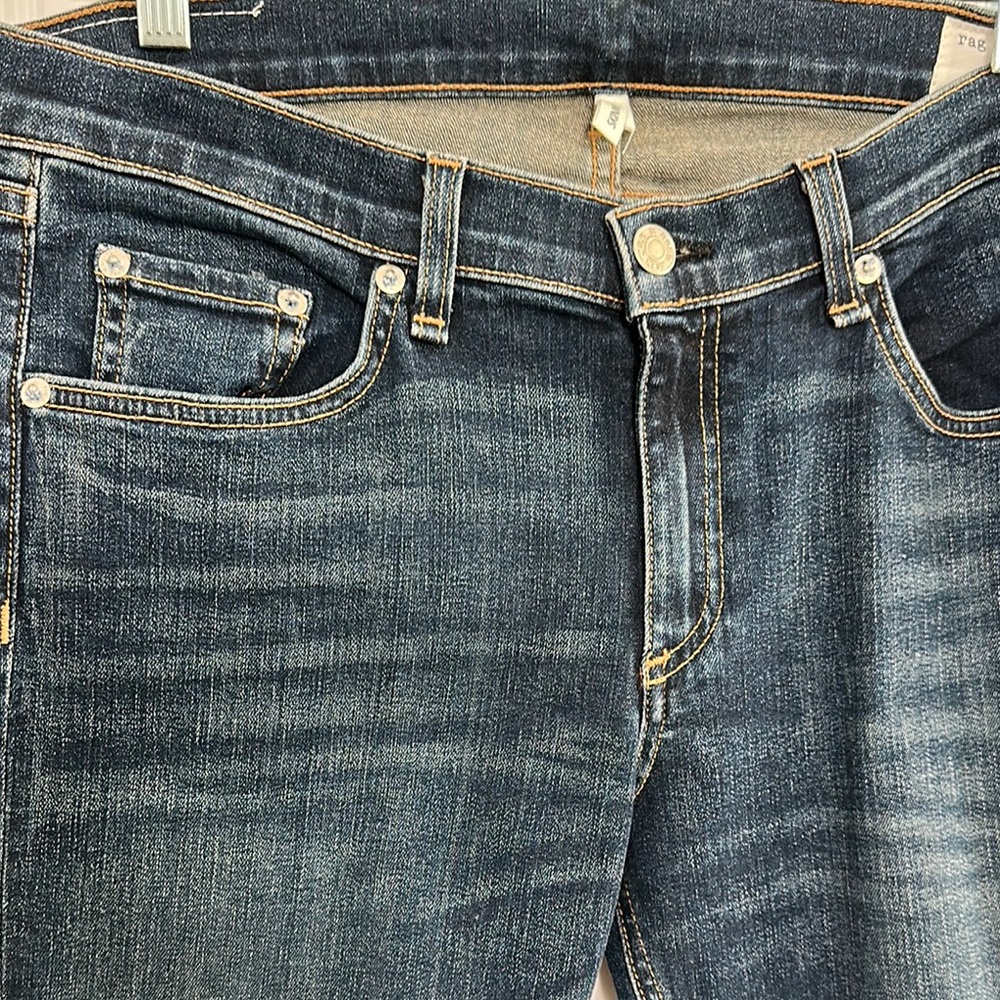 NWT Rag & Bone Dark Blue Skinny Jeans with Stretch - Picture 4 of 11